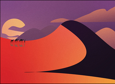 Desert Area desert design grains grainy illustration vector