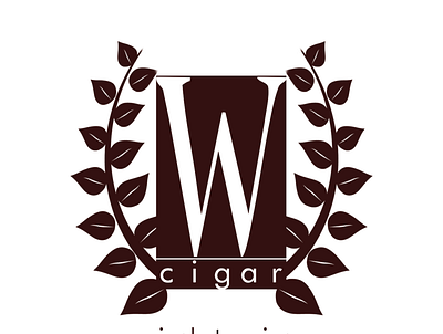 wright brothers cigar logo branding design flat illustration illustrator logo minimal