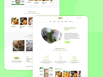 Berkah Chicken Landing Page