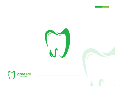 Green Dental Clinic Logo Design branding clinic company dental design health healty logo proffesional ui