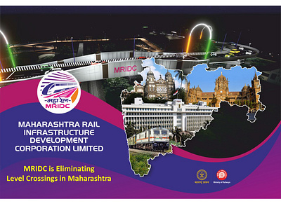 MRIDC FOR WESTERN RAILWAY illustration powerpoint presentation typography