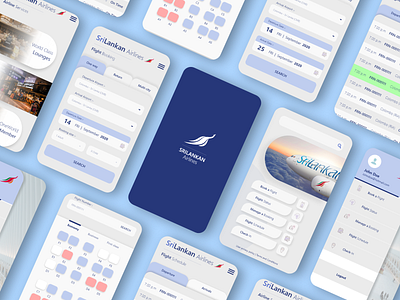 Mobile app UI redesign for Sri Lankan Airlines