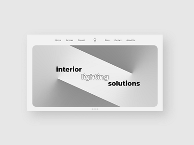 Minimal Landing Page UI Design design illustration typography ui web website