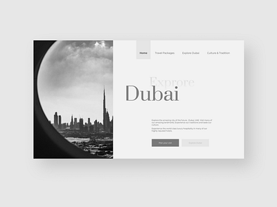 Minimalistic Website Landing Page UI Design design typography ui web website