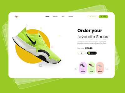 Shoe E-commerce design ui uidesign ux web