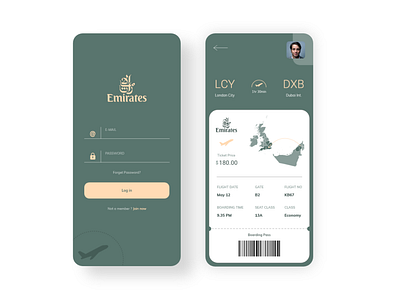 Emirates Boarding pass