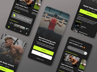 Fitness app UI adobe photoshop adobexd app app design fitness fitness app interaction design uidesign uxdesign uxui workout tracker