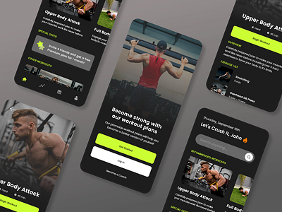 Fitness app UI