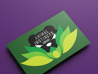 Brand Development: Animal Instincts Energy Business Card brand development brand identity brand strategy branding design graphic design illustration logo vector