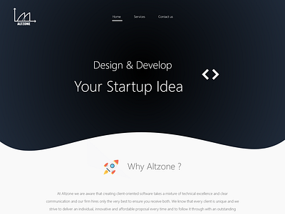 AltZone Web Design app branding design icon illustration logo typography ui ux vector