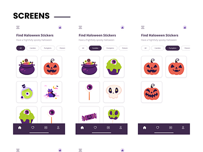 Halloween Stickers - Filtered Search - Design Challenge