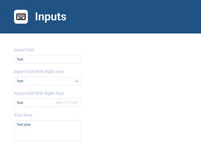 Inputs - Elements 1.0 Design System