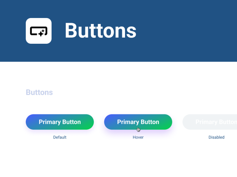 Buttons - Elements 1.0 Design System by Ahmed Esam on Dribbble