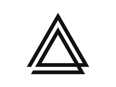 Mark for photography project, 'Smokeshow' icon logo mark triangles