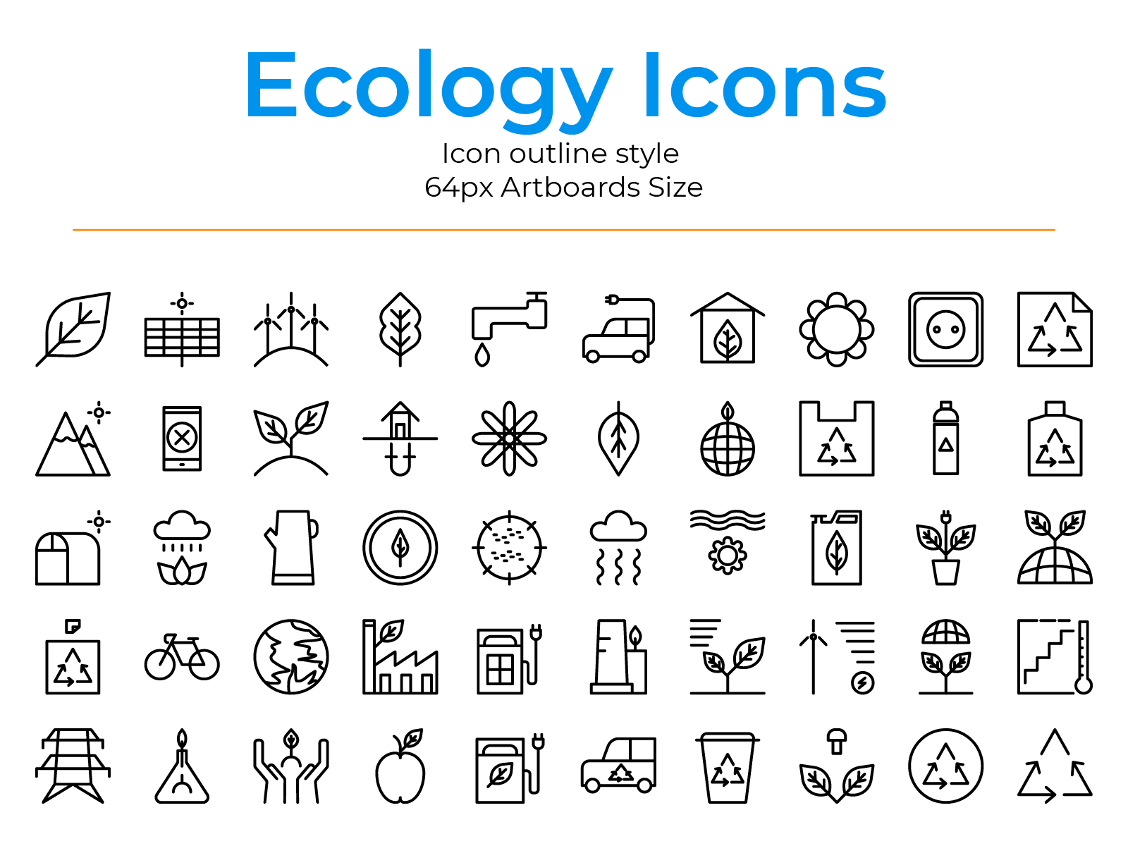 Ecology icons by Rijal Susanto on Dribbble