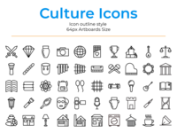 Culture icons by Rijal Susanto on Dribbble