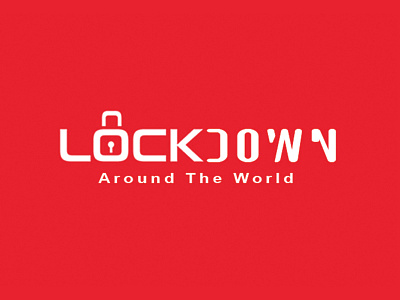 Lockdown Around The World -Watermark Logo Concept brand logo company brand logo company logo coronavirus covid 19 logo coronavirus logo covid 19 logo flat logo icon logo logo logo concept logo creation logo design logo idea logo mark minimalist logo typography logo watermark logo concept