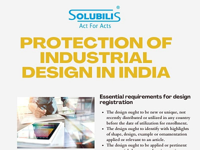 Design registration - Protection of Industrial design in India design registration in chennai
