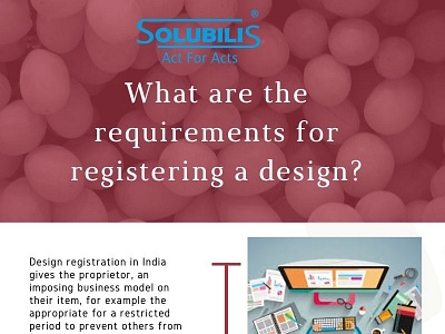 What are the requirements for registering a design?