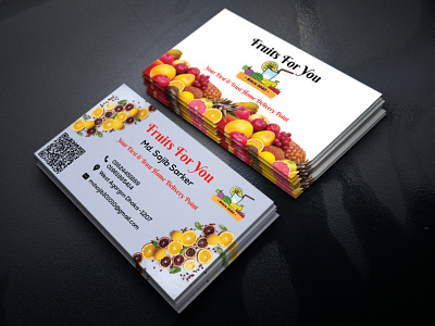 Fruits Business Card business business card business card design business cards businesscard card card design cards design graphic design illustration logo logodesign logos