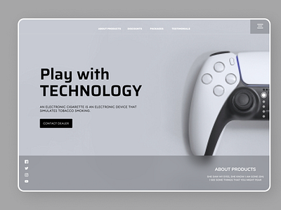 Gaming Web art clean ui design minimal new ui uiux ux web website
