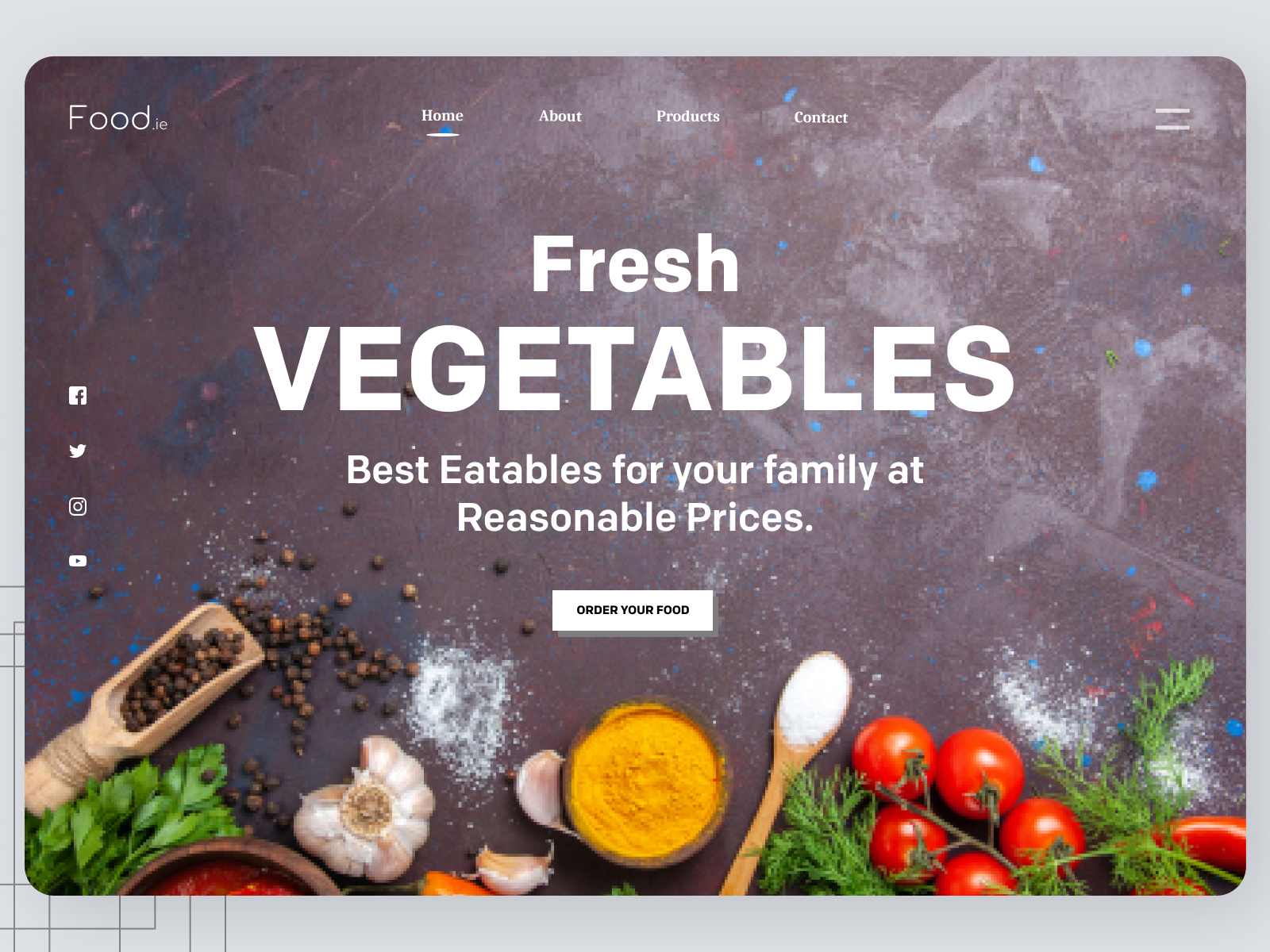 Fresh Vegetables Web Design By Ayesha On Dribbble