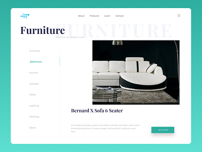 Furniture web Design branding clean ui design minimal new ui uiux ux web website