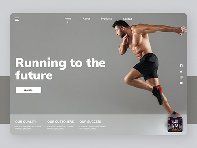Fitness Trainer clean ui design designer designs new ui uiux ux web website