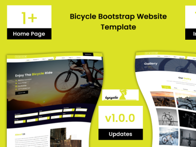 Bicycle Bootstrap Website Template bicycle bicycle shop bootstrap