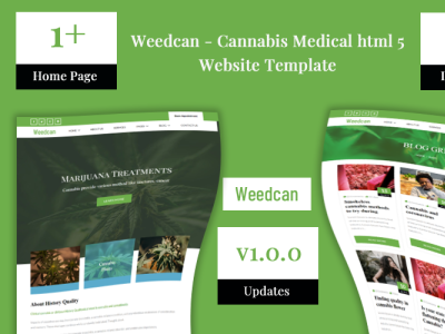 Weedcan - Cannabis Medical html 5 Website Template cannabis cannabis branding cannabis leaf