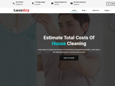 Laundry - Dry Cleaning Services Html 5 Website Template Laundry dry cleaning laundry laundry service