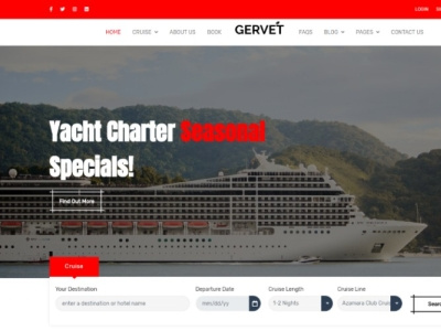 Cruise Booking Html5 Website Template