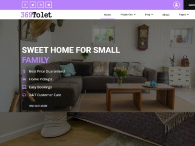 369Tolet - Real Estate Listing Website Template 369tolet booking booking system job board website