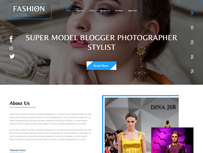 fashion Model Agency Template fashion fashion brand fashion design food