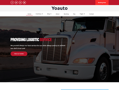 Yoauto Truck Booking Html5 Website Template yoauto