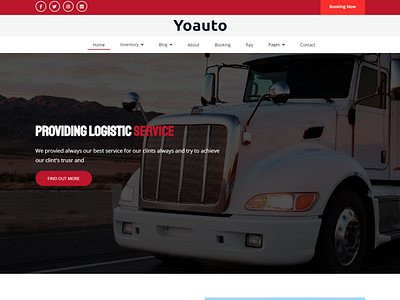 Yoauto  Truck Booking Html5 Website Template