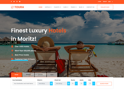 Toura   Travel Agency Booking Responsive Templates