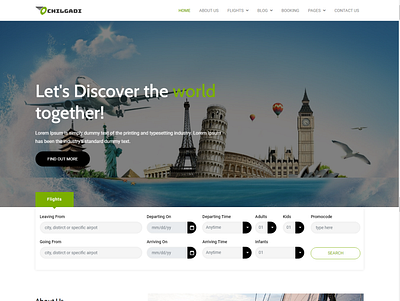 Flight Booking Html5 Template booking booking app booking system bootstrap cannabis illustration website