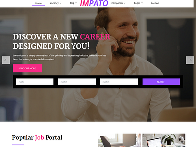 Impato  Job Portal Html5 Teamplate