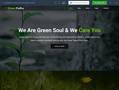 Greenpodha- Environmental Html5 Template bootstrap cannabis design responsive theme