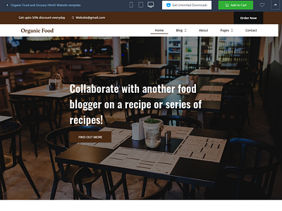 Organic Food and Grocery Html5 Template