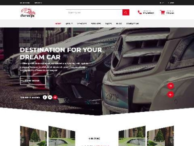 Garaege  Car Dealer Website PSD Template