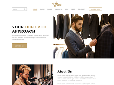 Prince - Tailor Website PSD Template