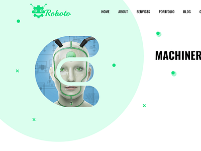 Roboto- AI and IT Startup Agency PSD Template