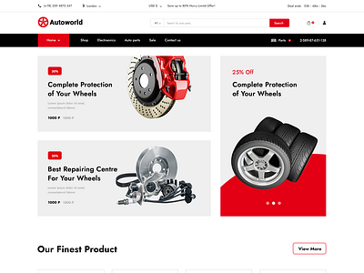 Autoworld - Auto Repair Service Website PSD auto parts auto repair branding car service design graphic design illustration logo motion graphics responsive theme transport ui website