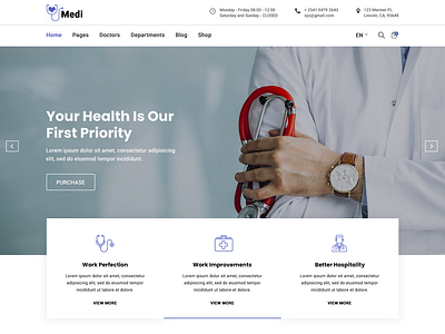 Medi- Medical Doctor Listing PSD Template