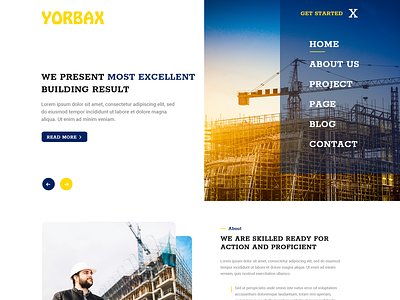 Yorbax - Construction Website PSD Template
