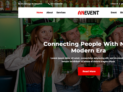 Anevent - Event conference Management PSD Template