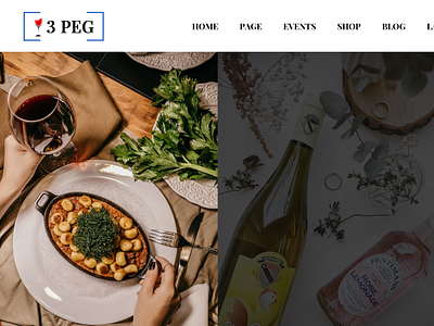 3PAG - Wine Landing PSd Template3PAG - Wine Landing PSd Template