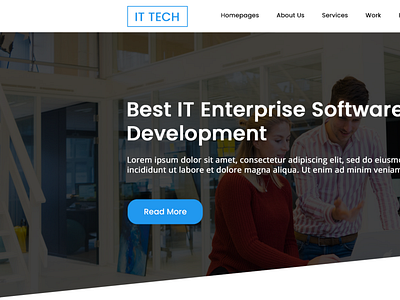 IT Tech Startup Agency PSD Template